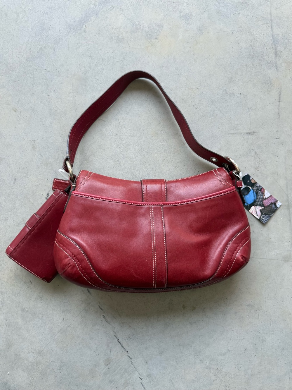 y2k coach red leather soho bag set - Picture 5 of 5